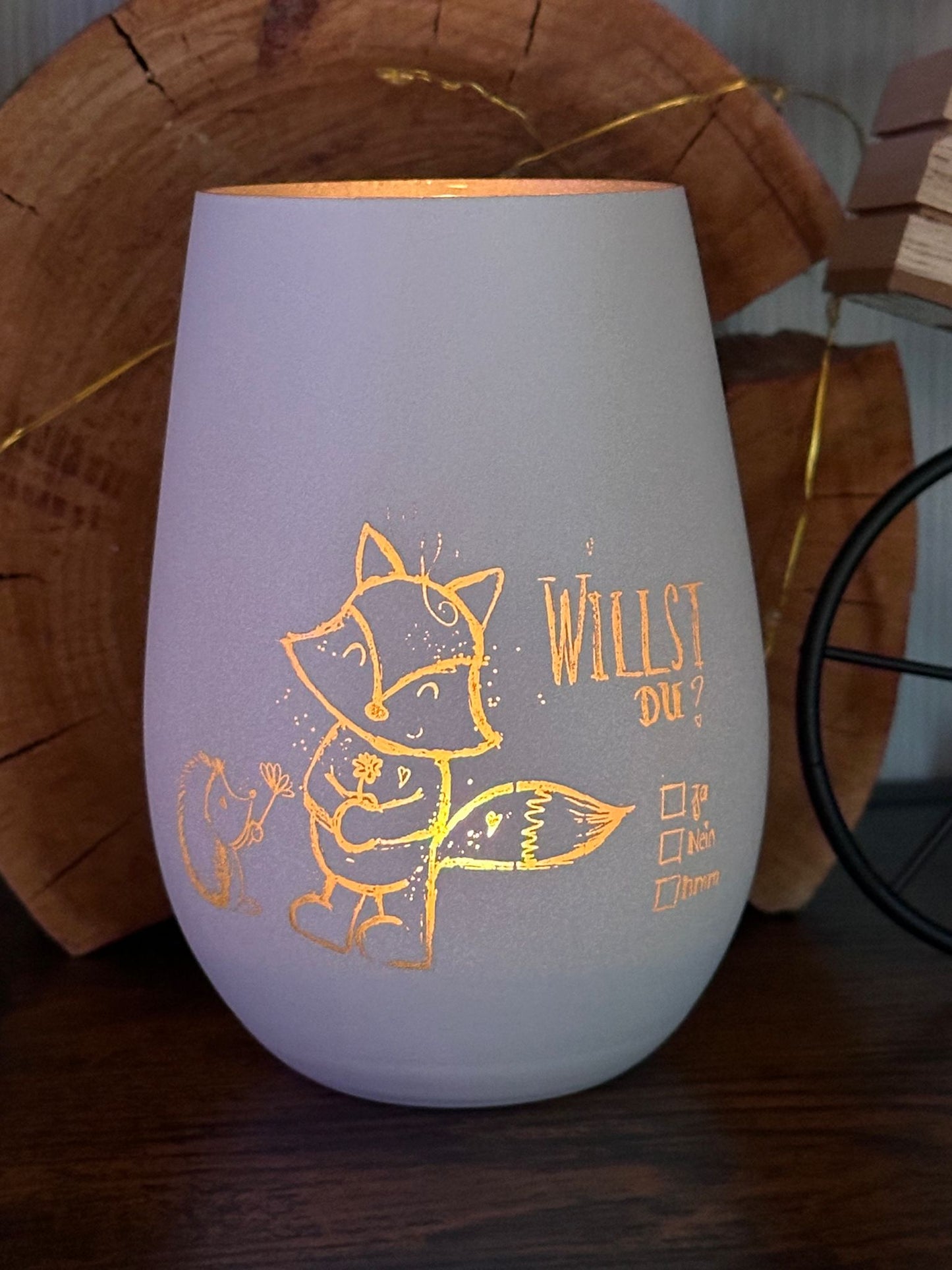 Verliebt, der Igel und der Fuchs, digitale Datei zum sublimieren, Lasern und mehr