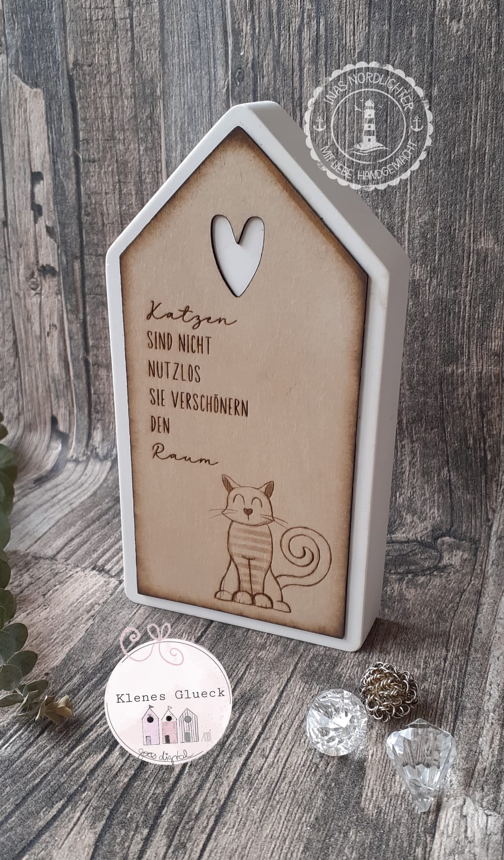 Katze mit Herznase, Set mit digitalen Dateien PNG, JPG, sublimieren, lasern, print and cut, Digistamp,drucken und mehr, Katze, Mieze, Mimi für alle