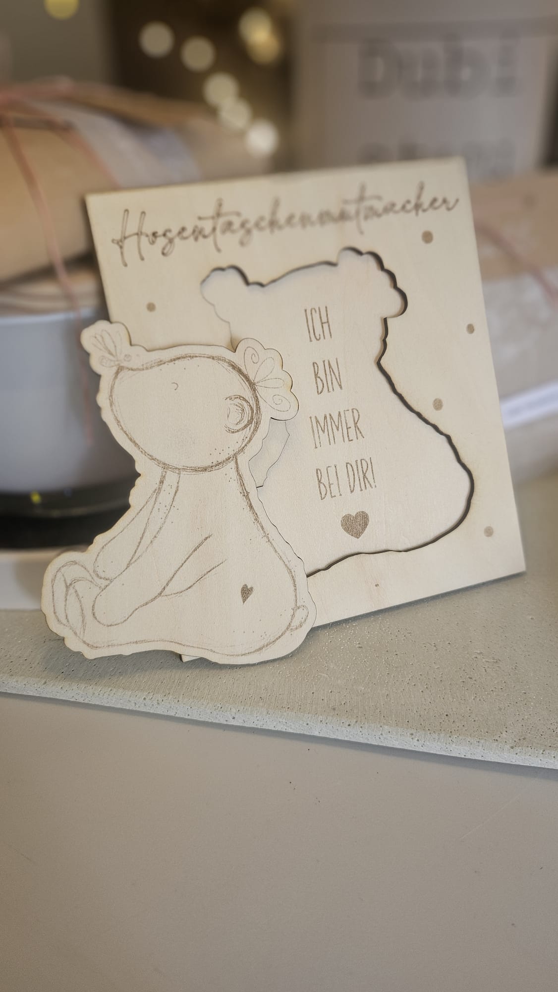 Laserdatei, Hosentaschenmutmacher Bär, niedlicher Bär, Bärchen, sublimieren, print and cut und mehr