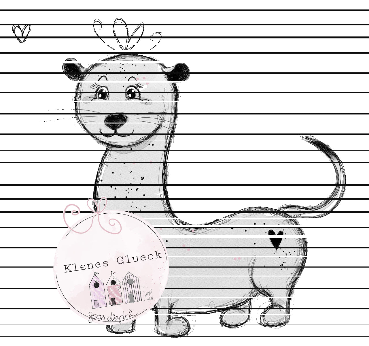 Wieselchen, digitale Datei, sublimieren, lasern, png, jpg, print and cut, digistamp, scrapbooking, digitale Zeichnung...