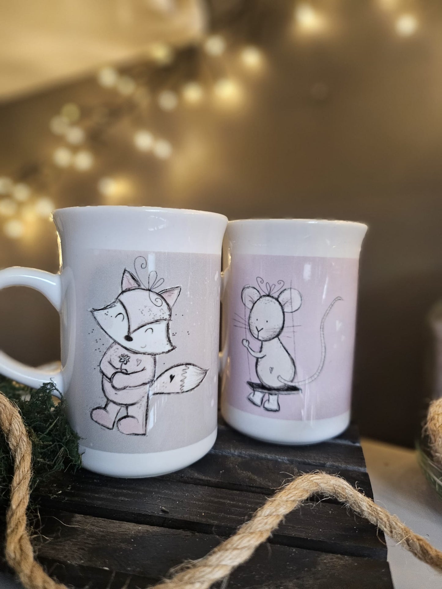 Verliebt, der Igel und der Fuchs, digitale Datei zum sublimieren, Lasern und mehr