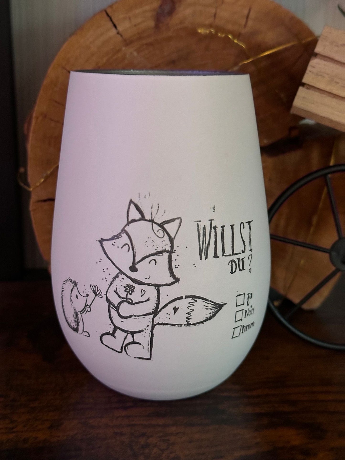 Verliebt, der Igel und der Fuchs, digitale Datei zum sublimieren, Lasern und mehr