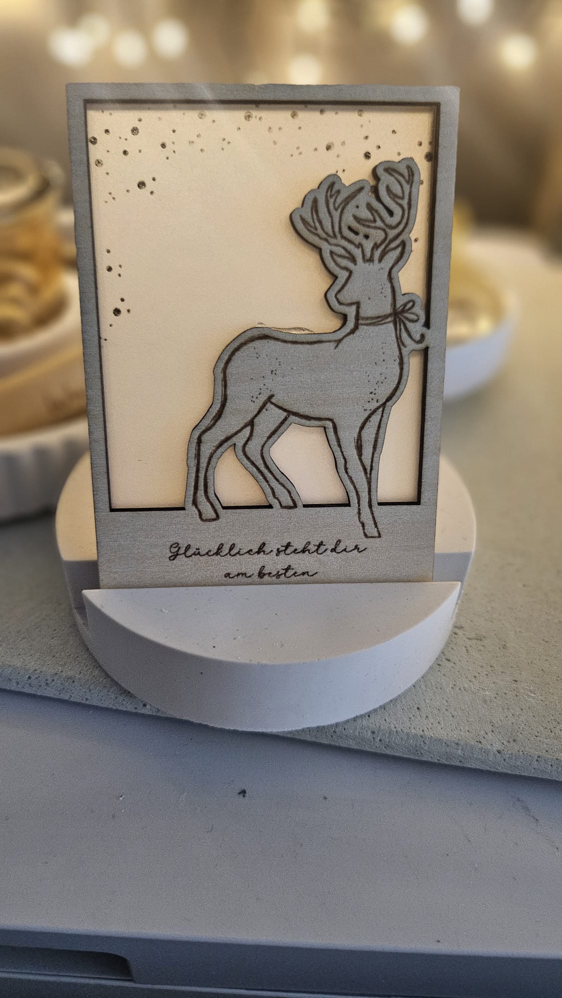 Weihnachtshirsch und Weihnachtsreh, PNG, Laserdatei, Hirsch, Reh, SVG, Hirschaufsteller, Gravurdatei Hirsch, Print and cut, Sublimationsdatei, Weihnachten