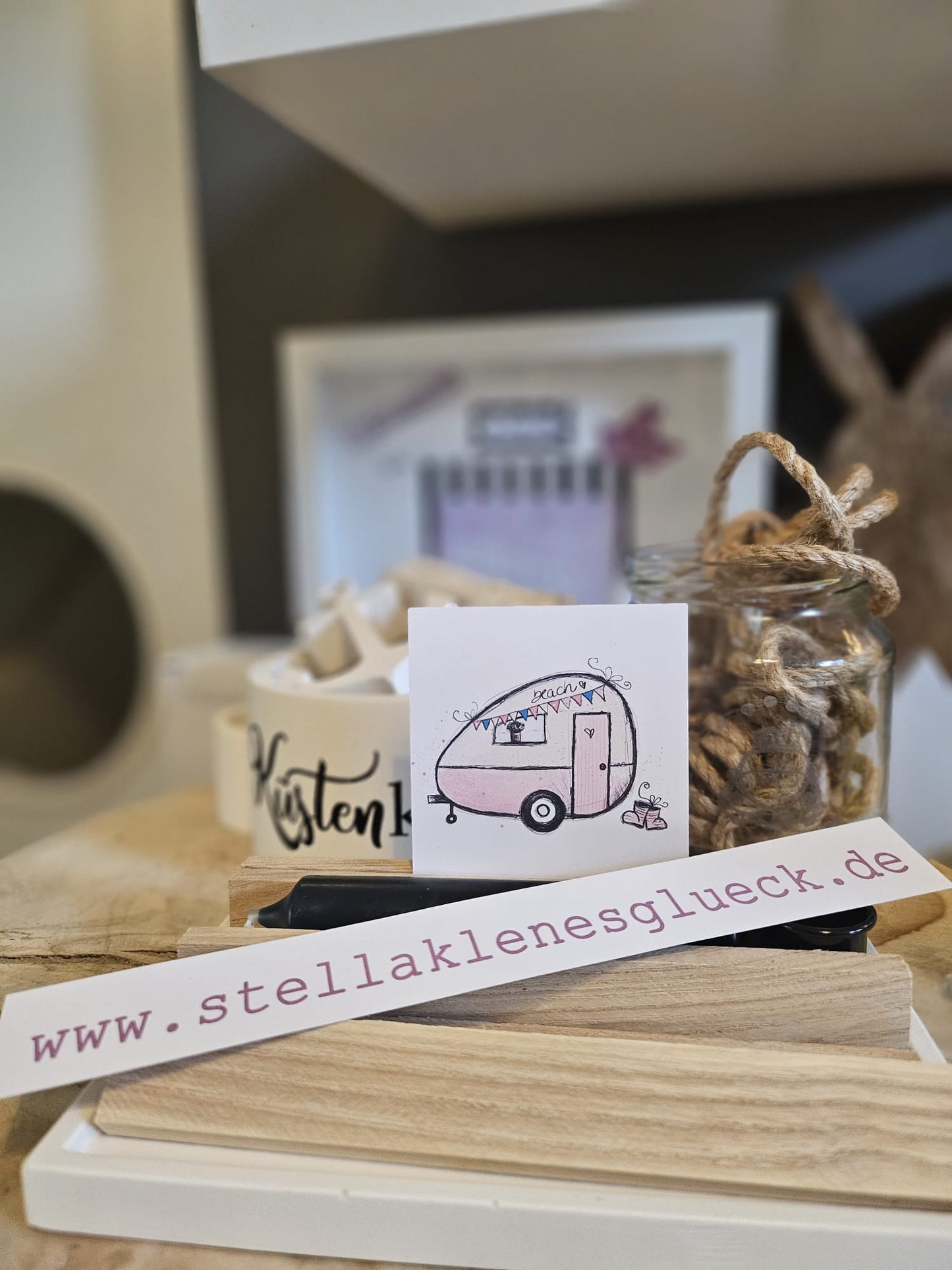 niedlicher Wohnwagen...digitale Dateien zum lasern, subliemieren, als Digistamp und mehr...