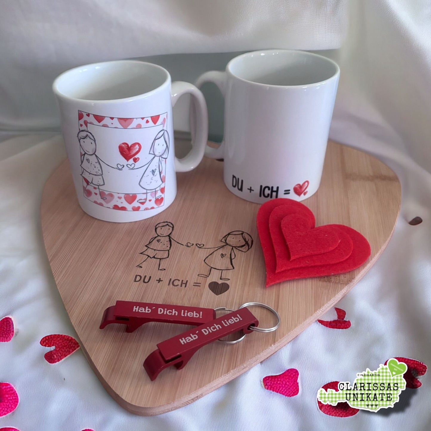 Großes Valentinsset "Lieb Dich", digitale Dateien, zum Lasern, Sublimieren und mehr, inklusive Aufsteller-Datei