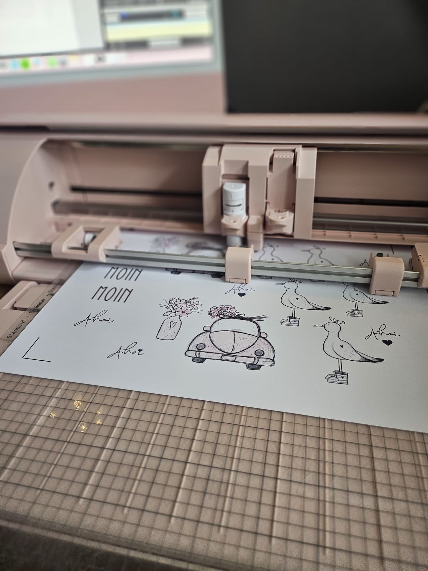 Muttertag, Auto mit Blumen, Blumen, digitale Datei, png, jpg, Laserdatei, Digistamp, Print and cut, Plotterdatei, Sublimationsdatei
