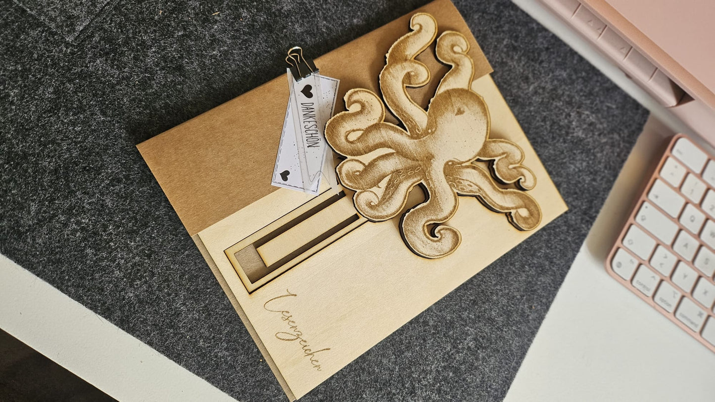 Ohrfeigenoktopus, Laserdatei Oktopus/ Krake, png, jpg, svg zum lasern, sublimieren und mehr, maritim, witzig, digistamp, krake, oktopus, tintenfisch