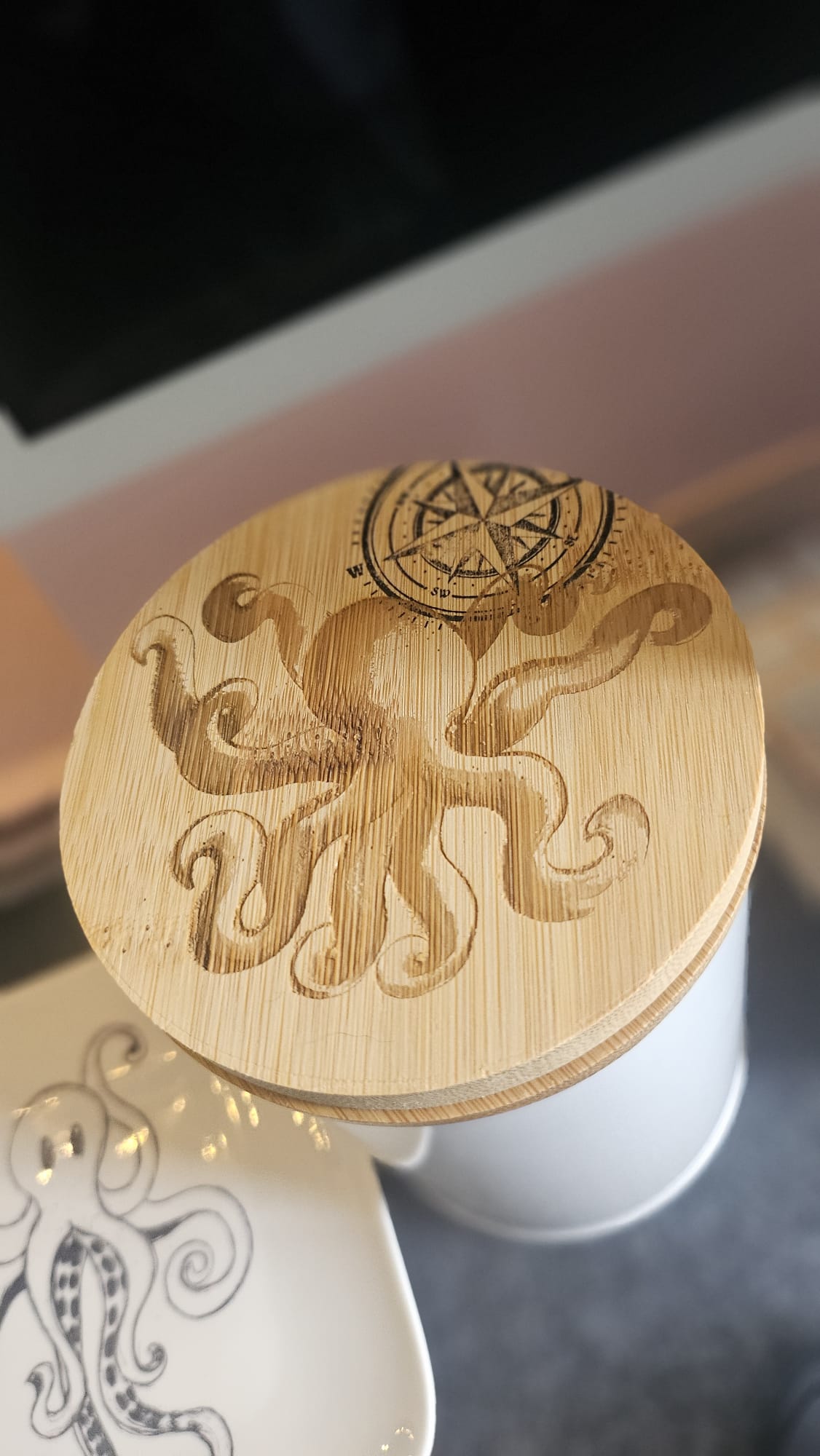 Ohrfeigenoktopus, Laserdatei Oktopus/ Krake, png, jpg, svg zum lasern, sublimieren und mehr, maritim, witzig, digistamp, krake, oktopus, tintenfisch