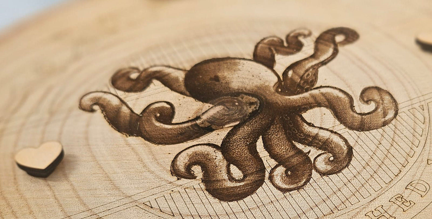 Ohrfeigenoktopus, Laserdatei Oktopus/ Krake, png, jpg, svg zum lasern, sublimieren und mehr, maritim, witzig, digistamp, krake, oktopus, tintenfisch