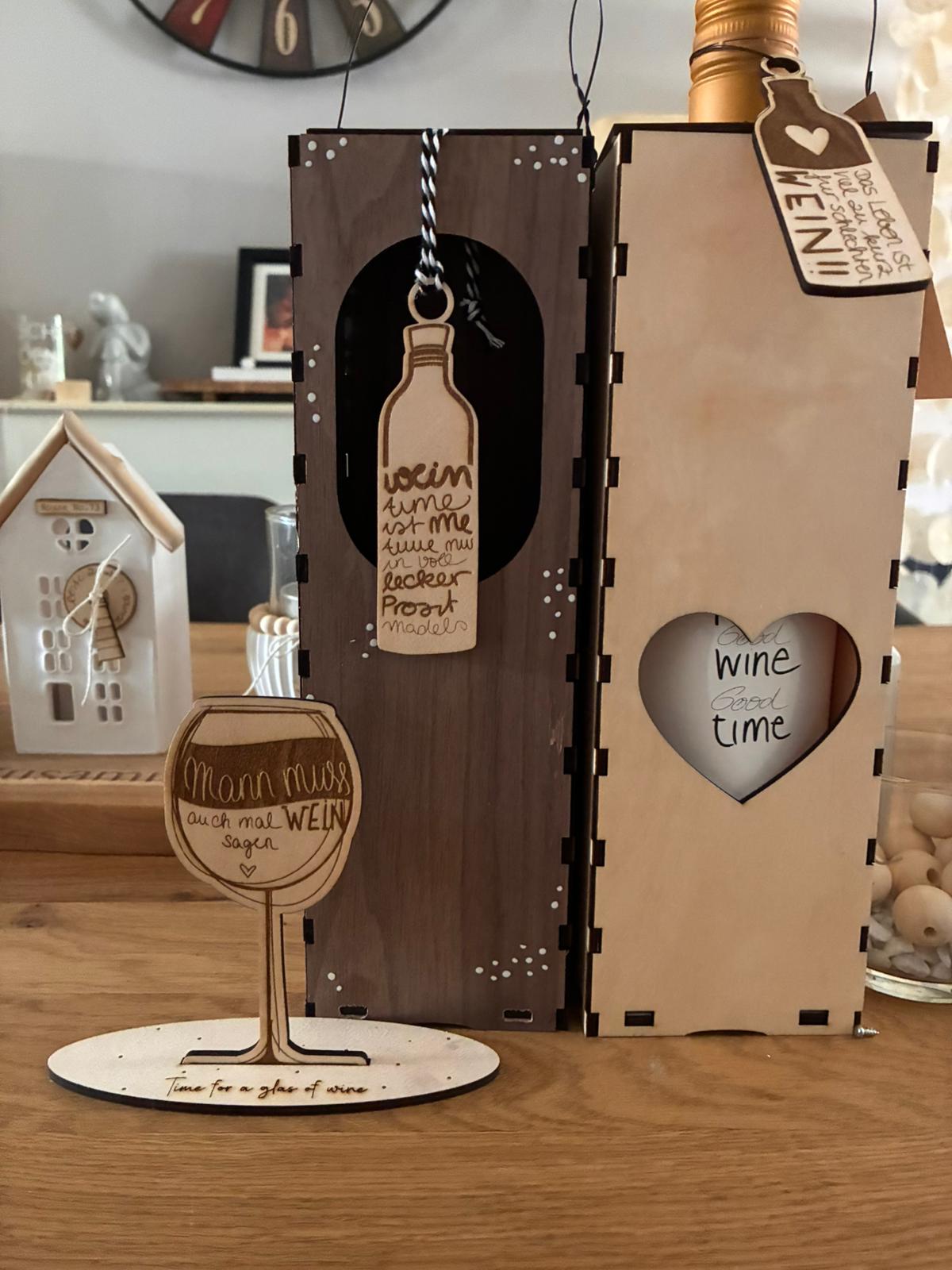 Wein-Datei, Laserdatei, Wein, Box für 3mm, Anhänger, Gravurdatei, Zeichnung, Weinliebe, svg, png, großes Weinset zum lasern, sublimieren, drucken und mehr