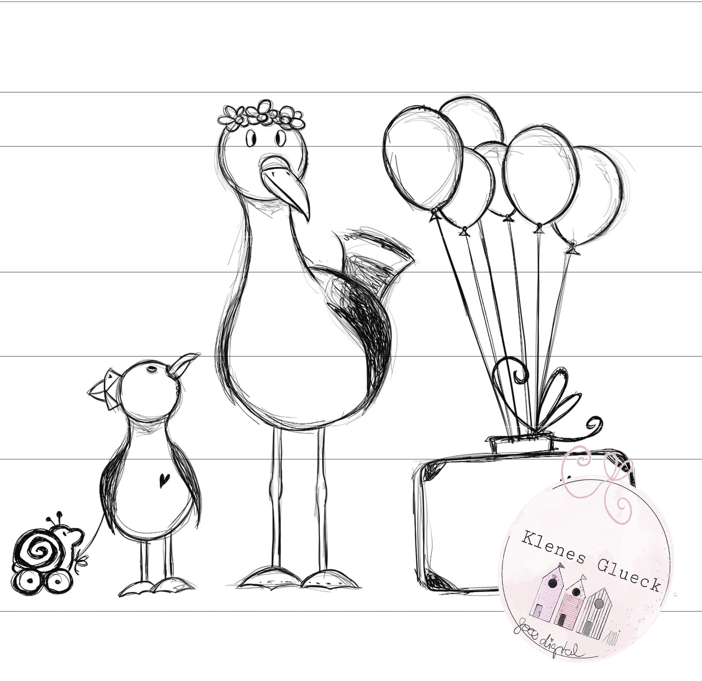 Familie Moewe ist urlaubsreif, digitale Datei, Möwenfamilie, Möwe, Laserdatei, Sublimationsdatei, jpg, png, print and cut, Digistamp...und mehr