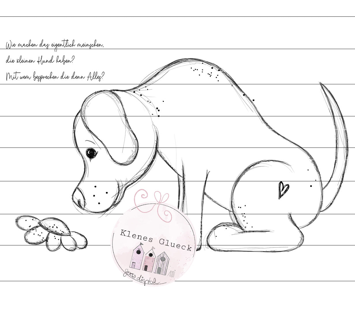 Großer Hund, Großes Herz, digitale Datei zum sublimieren, lasern und mehr