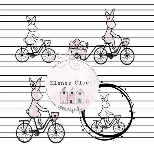 Osterhase Fahrrad, Hase Fahrrad, Osterset zum Lasern, Sublimieren, Print and cut, Digistamp Ostern, PNG, JPG, Ostern