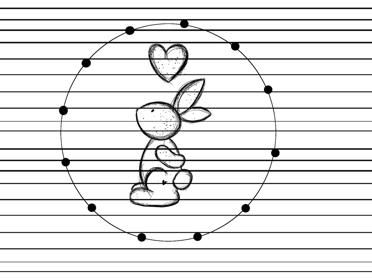 Verliebter Hase, digitale Datei zum Lasern, sublimieren, als Digistamp, für Ostern, Set, als PNG, JPG, Print and cut