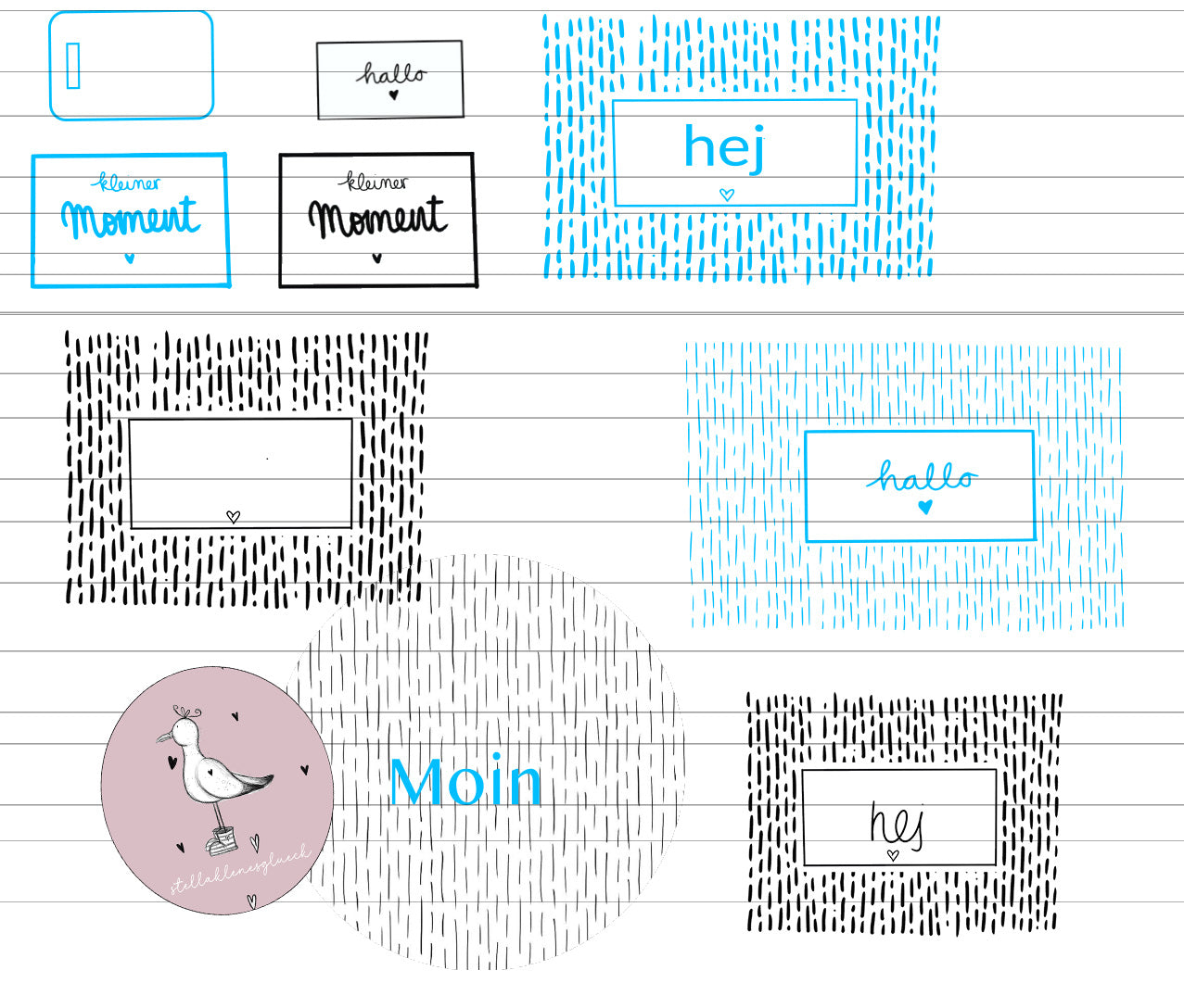 Hej, Hallo, Moin, digitale Designdatei, svg, png, großes Set zum Lasern, gravieren, sublimieren, drucken und mehr