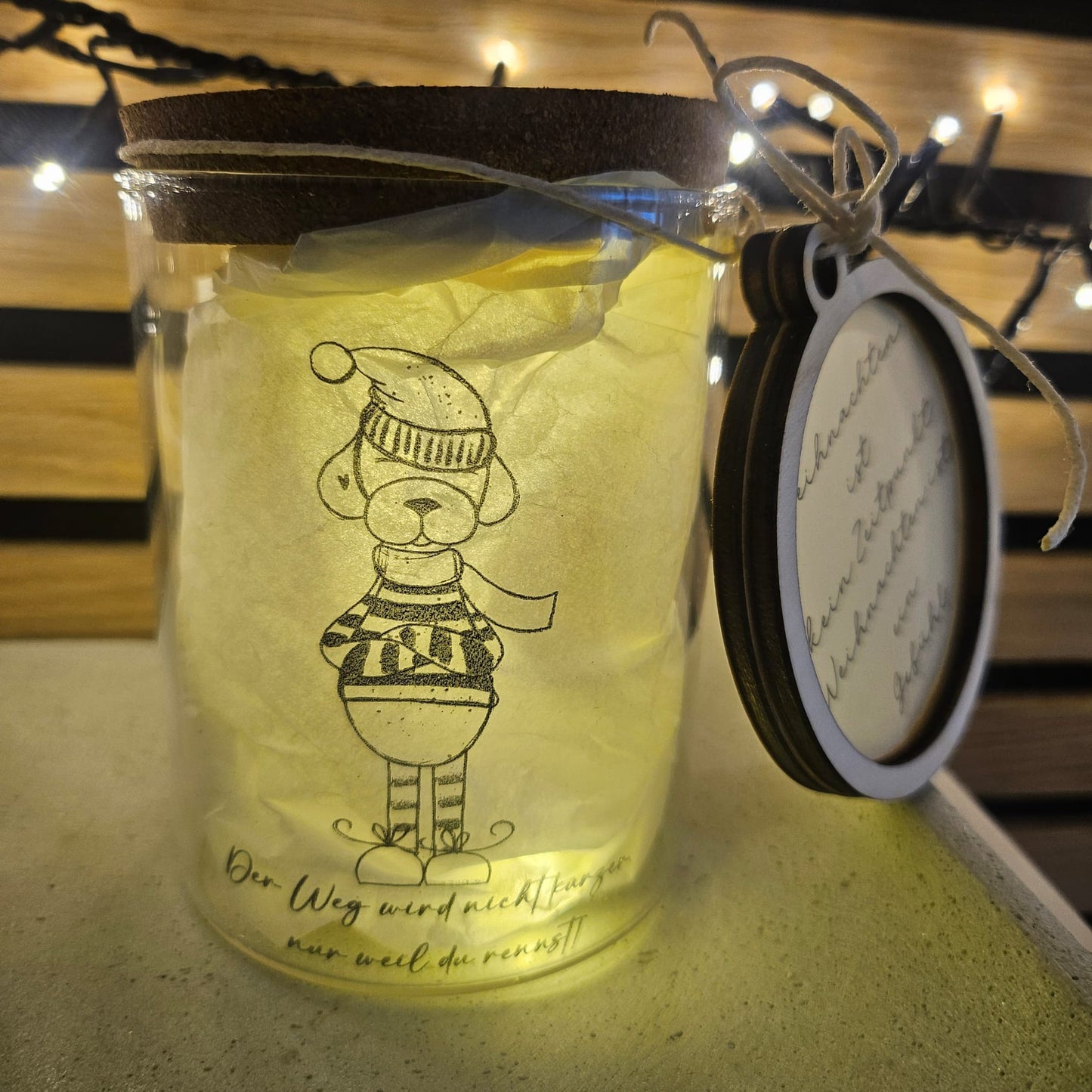 Weihnachtswau, Hund mit Mütze, Weihnachtshund, Laserdatei (Kugelanhänger), svg, png, jpg, print and cut, sublimationsdatei, weihnachten, weihnachtskugel, hund