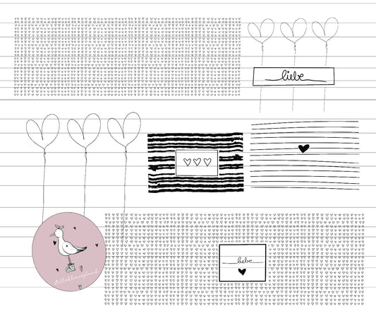 Liebe, Design-Set, digitale Datei, schlicht, Herz, Love, SVG, PNG, Datei zum lasern, sublimieren, drucken und mehr