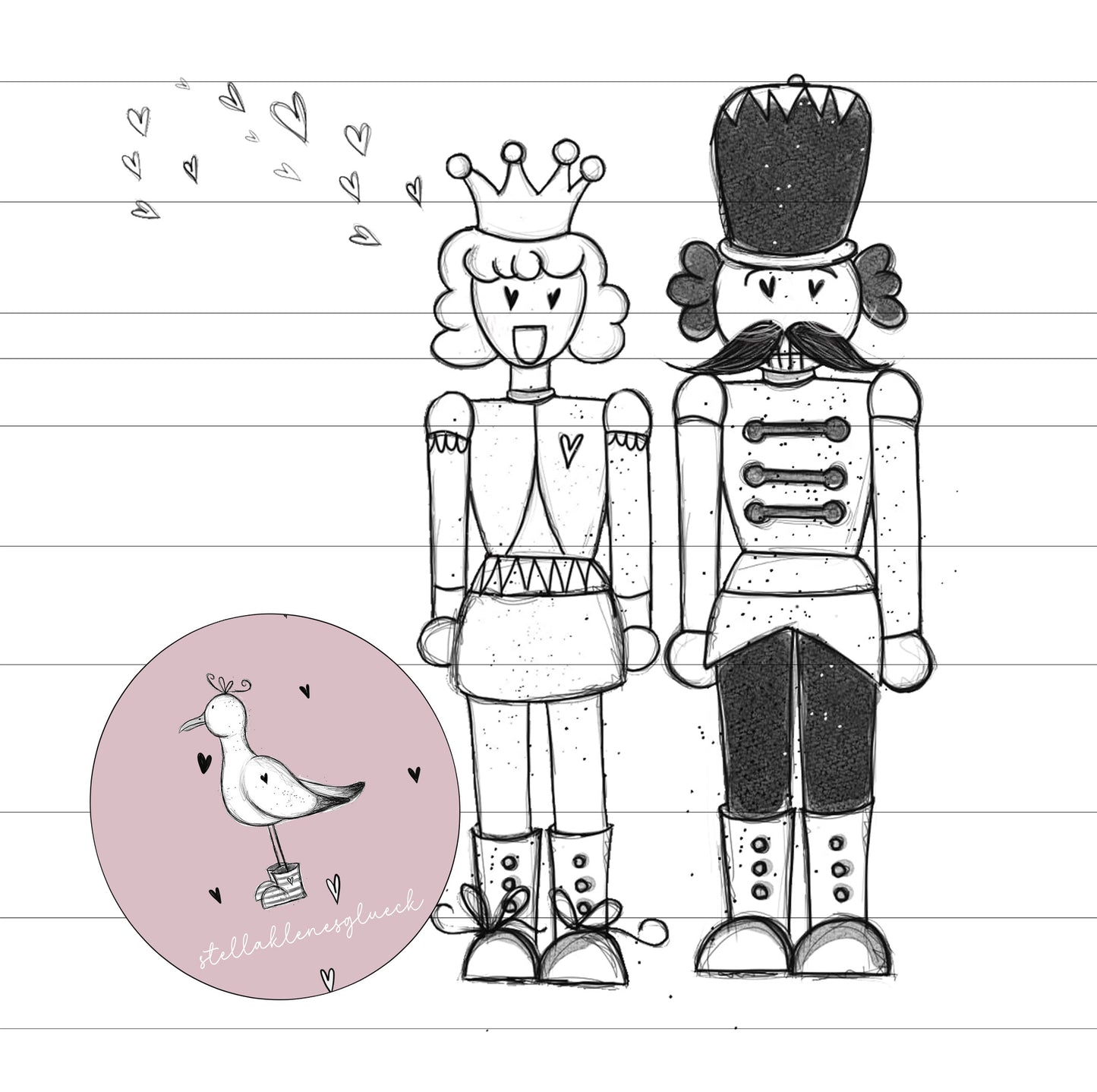 Nussknacker-Datei, Nussknacker, Nussknackerprinzessin, Laserdatei, png, jpg, Weihnachten, Print and cut, Sublimationsdatei