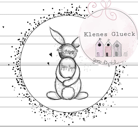 Klener Osterhase mit Ei, digitale Datei zum lasern, sublimieren und mehr