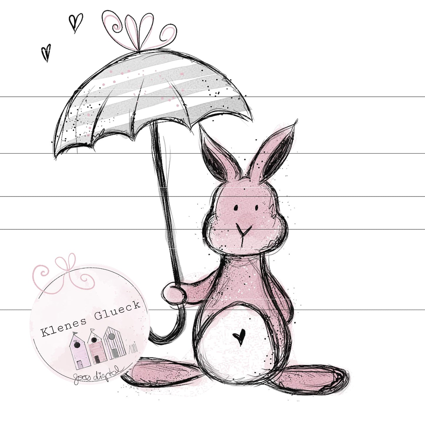 niedlicher Regenhase...digitale Datei zum lasern, sublimieren, print and cut und mehr