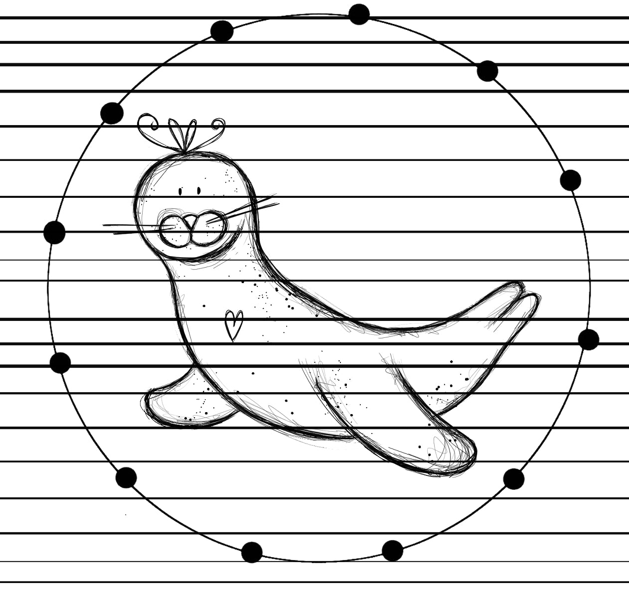 Putzige Robbe, Robbe und Schiffchen, digitale Datei, Lasern, Sublimieren, PNG, JPG, Küstendatei, niedliche Robbe