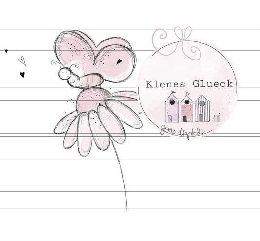 Niedlicher Schmetterling auf Blume, JPG, PNG, Laserdatei, digistamp, Print and cut, lasern, Schmetterling, Frühling, Blume