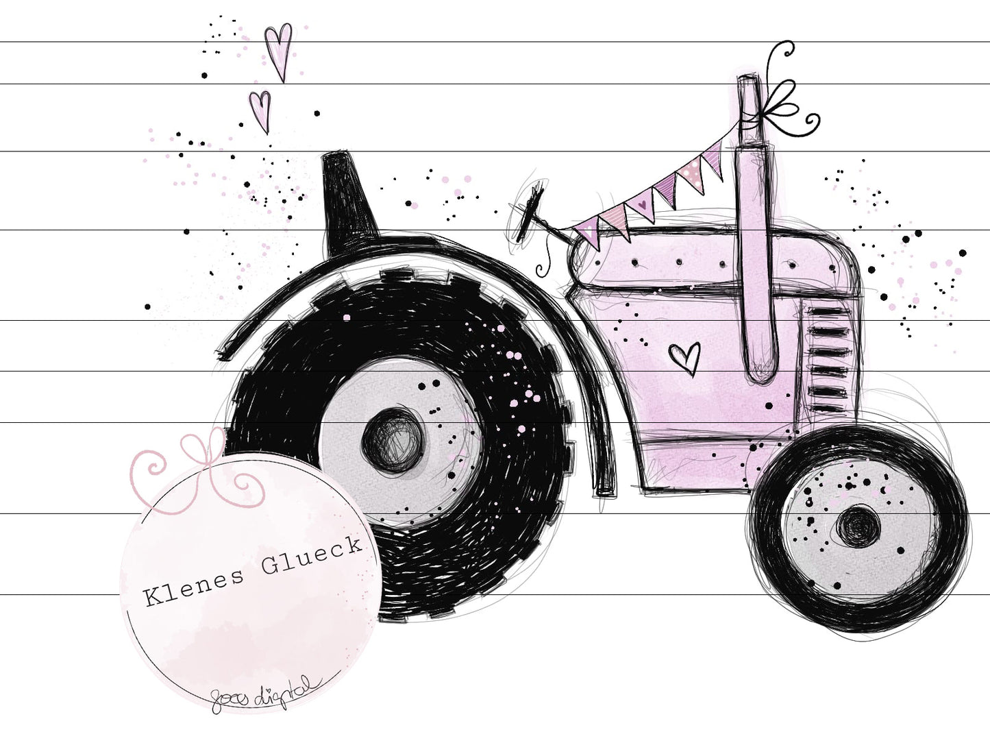 Traktor mit Herz