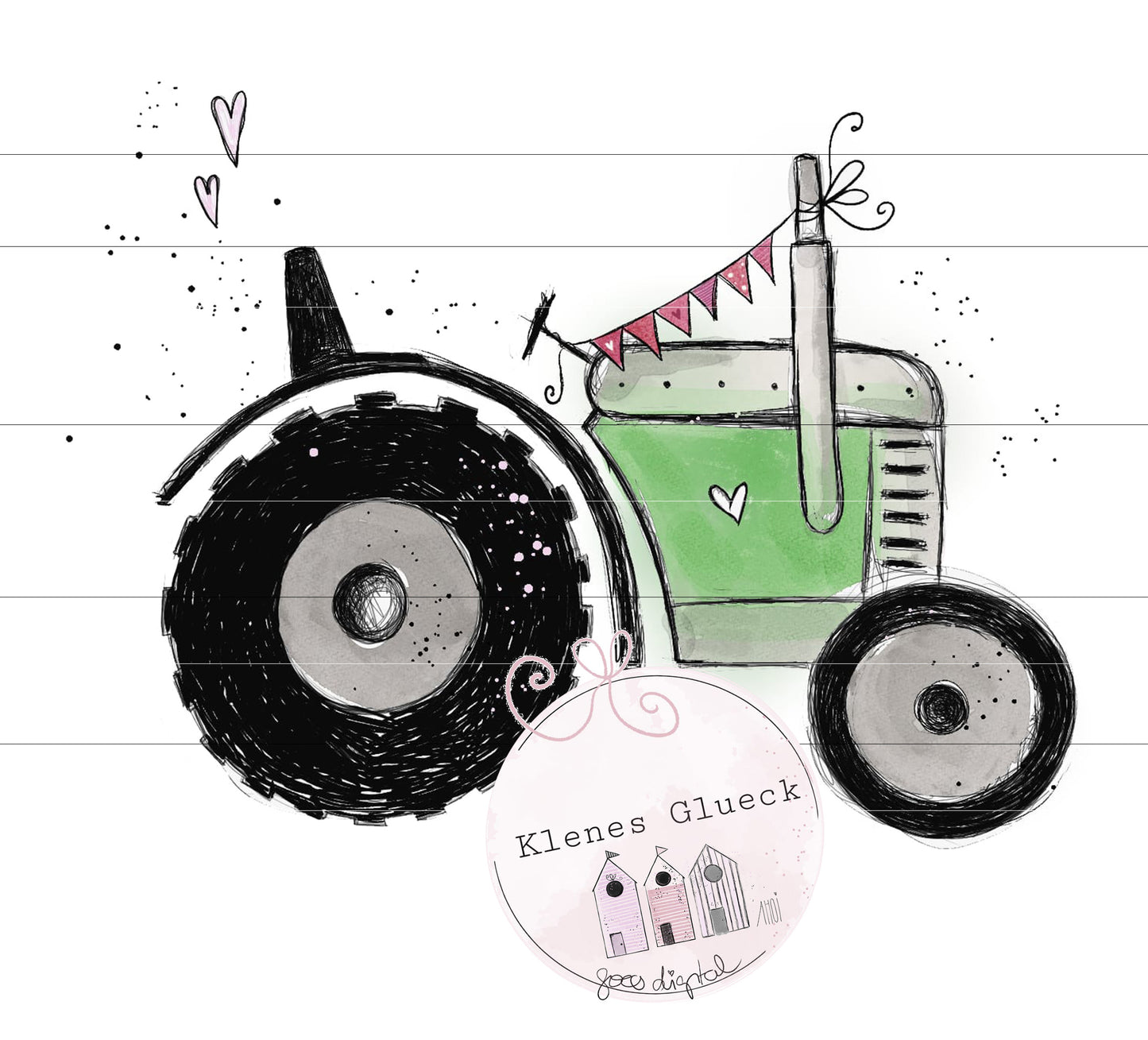 Traktor mit Herz