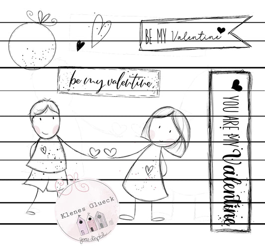 Großes Valentinsset "Lieb Dich", digitale Dateien, zum Lasern, Sublimieren und mehr, inklusive Aufsteller-Datei