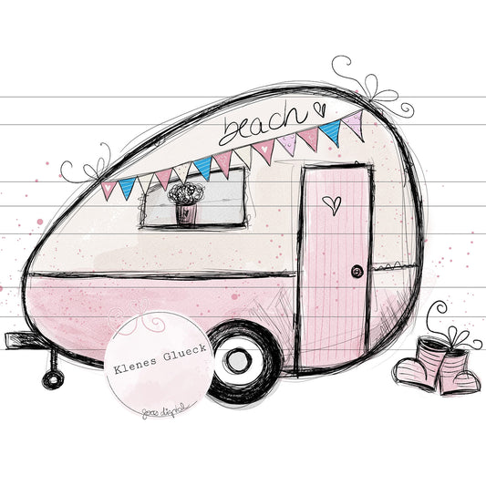 niedlicher Wohnwagen...digitale Dateien zum lasern, subliemieren, als Digistamp und mehr...