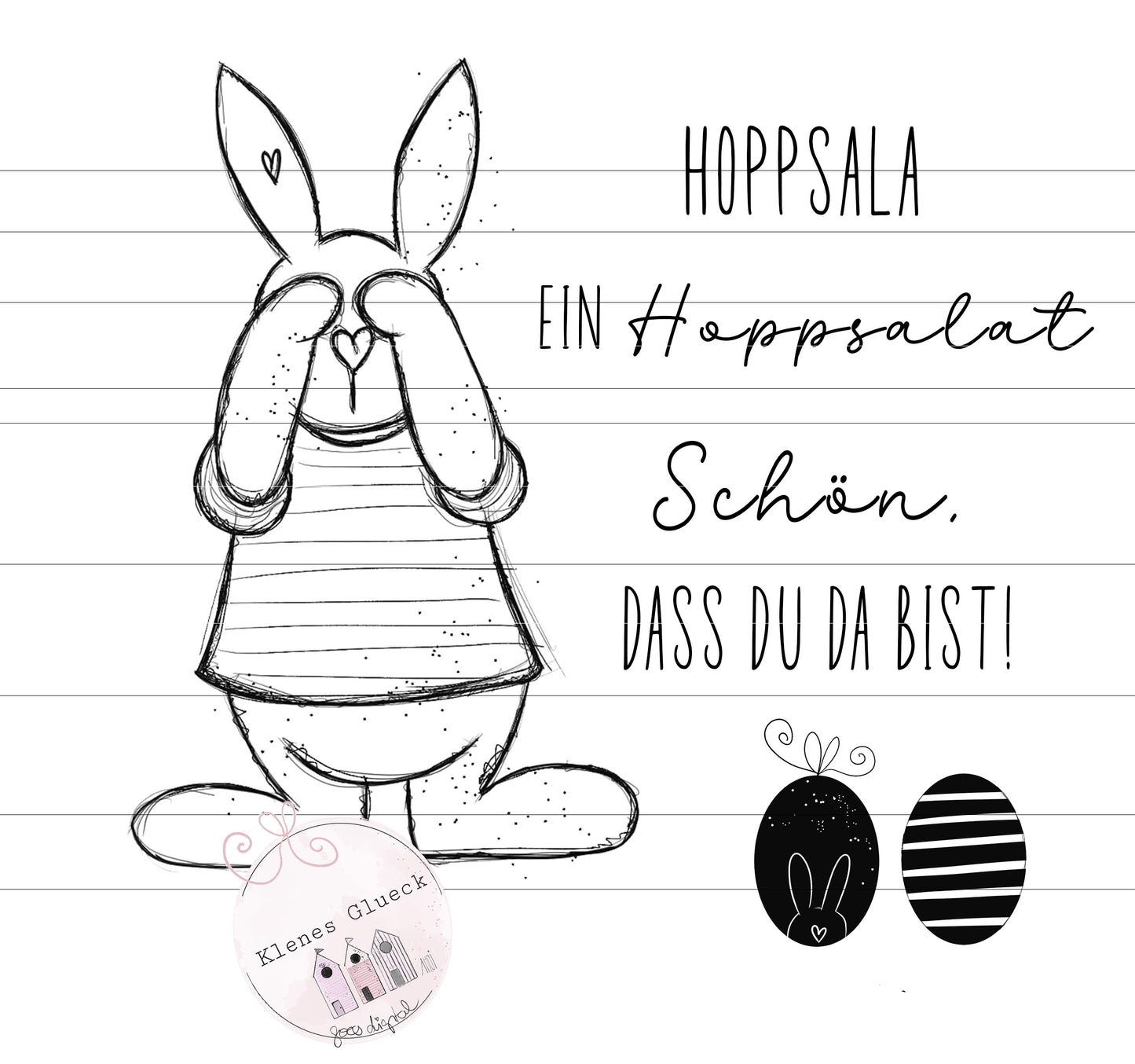 Tollpatschhoppel, Osterhase, Laserdatei, Sublimationsdatei, PNG, JPG, Digistamp, Hase, Ostern, Print and cut, Zeichung