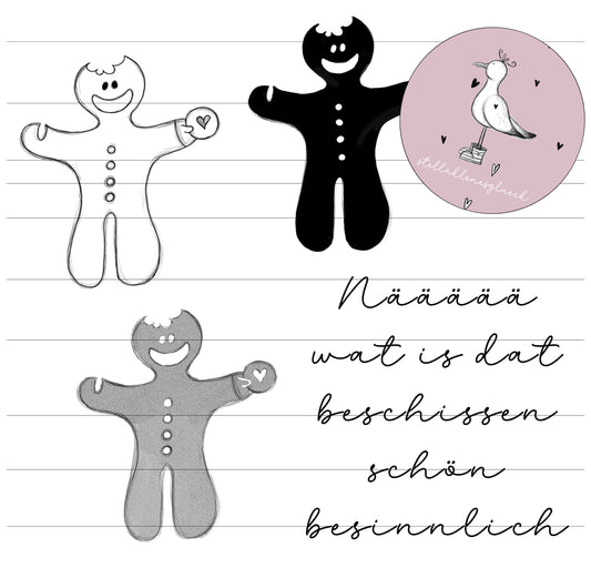 Lebkuchenmann, Tassenmännchen, Teebeutemännchen, Gravurdatei, jpg, svg, png inklusive, Acrylmännchen, Laserdatei, Weihnachten