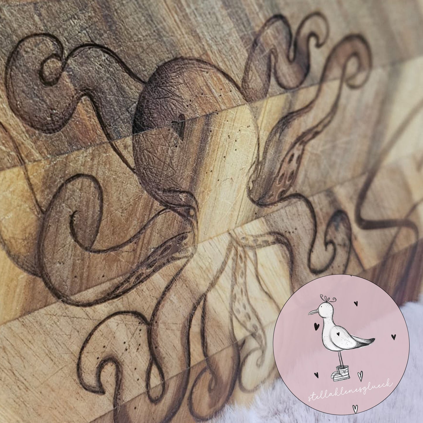 Ohrfeigenoktopus, Laserdatei Oktopus/ Krake, png, jpg, svg zum lasern, sublimieren und mehr, maritim, witzig, digistamp, krake, oktopus, tintenfisch