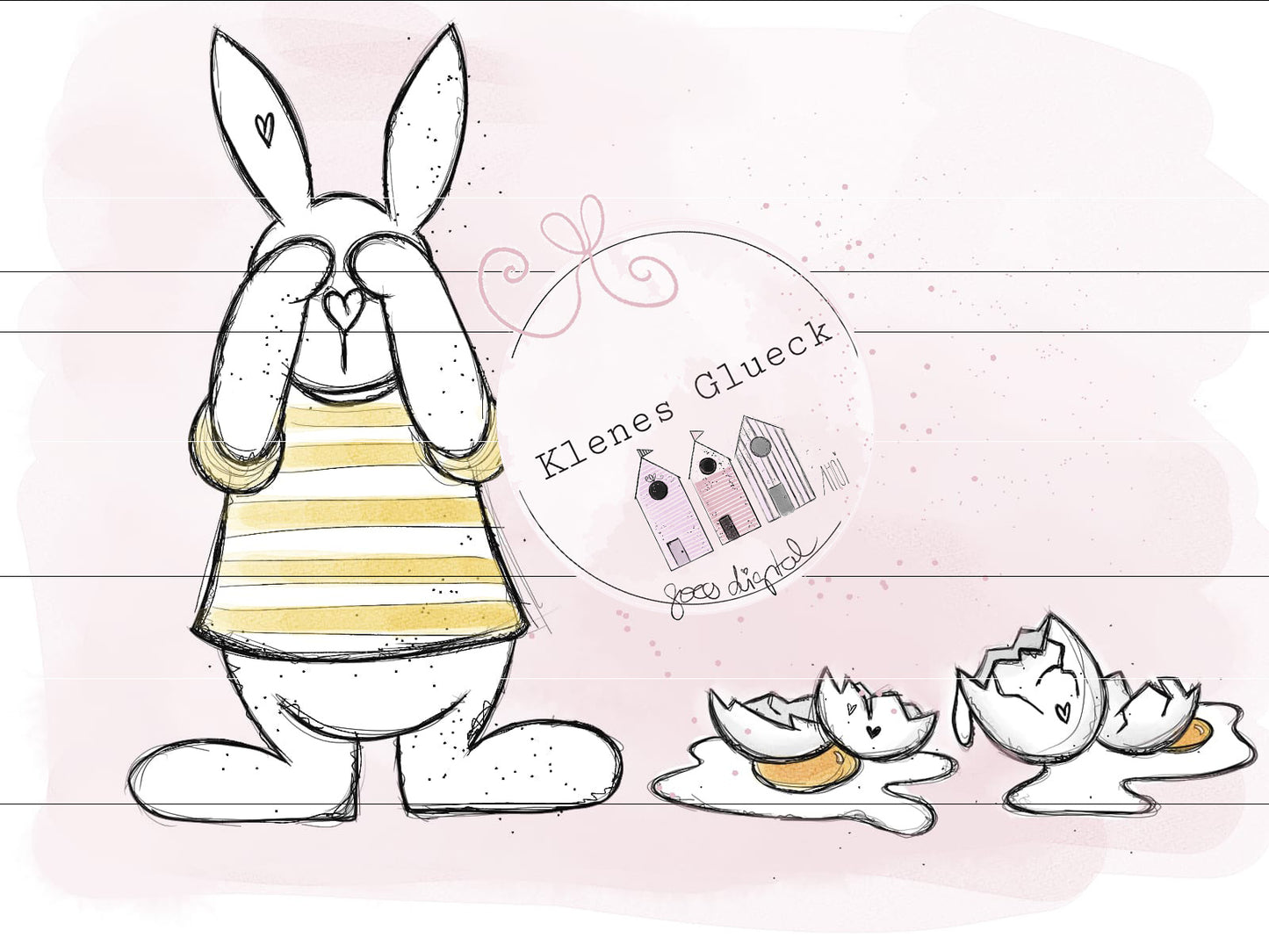 Tollpatschhoppel, Osterhase, Laserdatei, Sublimationsdatei, PNG, JPG, Digistamp, Hase, Ostern, Print and cut, Zeichung