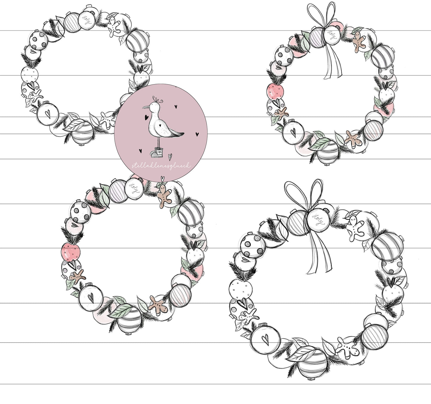 Weihnachtskranz, Weinachtssprüche, digitale Datei, Weihnachtsdatei, png,jpg,svg, digistamp, Laserdatei und mehr