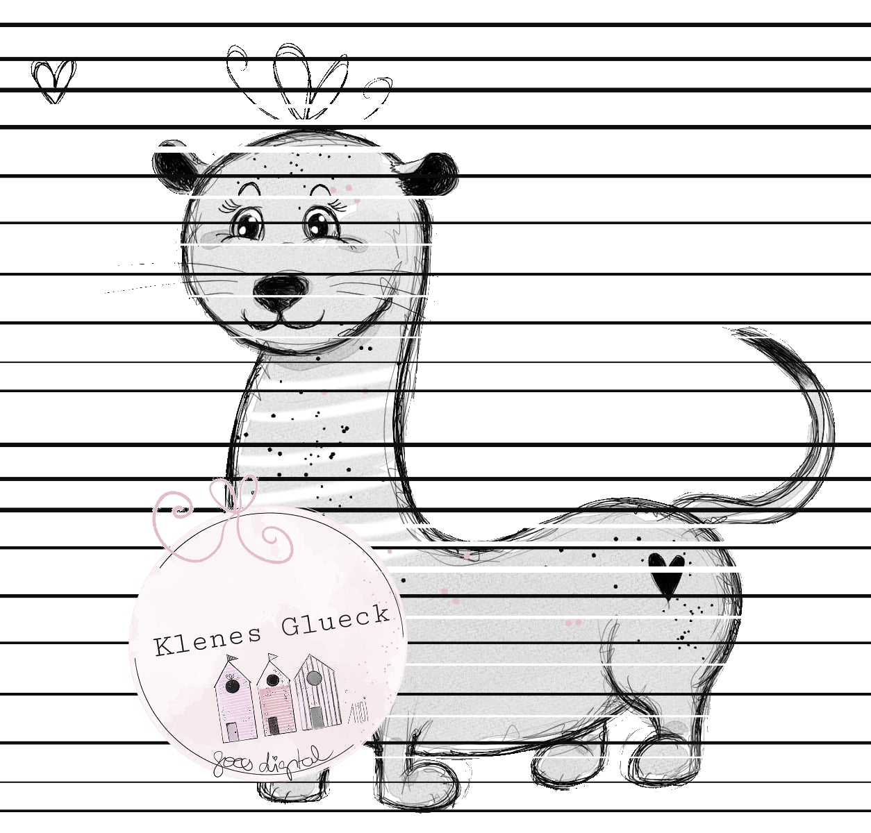 Wieselchen, digitale Datei, sublimieren, lasern, png, jpg, print and cut, digistamp, scrapbooking, digitale Zeichnung...